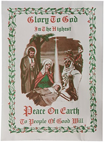 Glory to God 3 White with 1 Pink Traditional Oplatki Christmas Wafers with Story Envelope by Needzo Religious Gifts