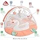 Fehn 3-D-Activity-Decke Spielbogen Schwanensee – Krabbeldecke mit 5 abnehmbaren Spielzeugen zum Greifen – Spieldecke für Babys und Kinder ab 0+ Monaten – Krabbelmatte als Geschenk zur Geburt