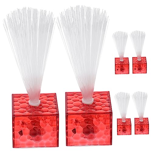 ORFOFE 6 Pack Led Fiber Optic Lights Sensory Lamps for Centerpieces Wedding Decor Battery-Powered Party Lights