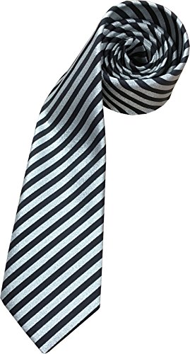 Cravate homme noir argenté au tissage jacquard raffiné Great British Tie Club