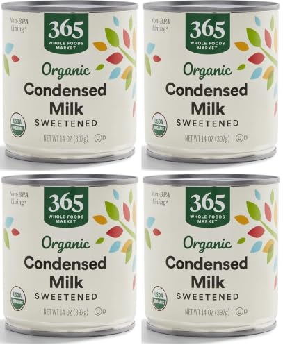 365 by Whole Foods Market, Organic Sweetened Condensed Milk, 14 Ounce (Pack of 4)