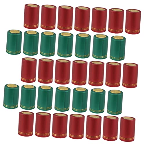 OKUMEYR Easy to Use Wine Bottle Capsules 100pcs Heat Shrink Wine Caps for Wine Cover Opened Bottle Sealing