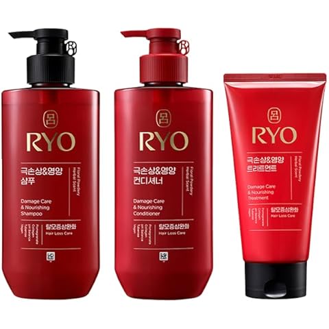 Ryo Hair Damage Care & Nourishing Shampoo with Damage Care & Nourishing Conditioner and Damage Care & Nourishing Conditioner Treatment Cover