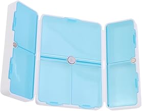 KALLORY 2 Pçs 1 7 Recipiente De Remédios De Viagem Kit De Remédios De Viagem Caixa Organizadora De Remédios Recipientes De Caixa De Remédios De 7 Dias Armazenamento Recipiente De Pílulas