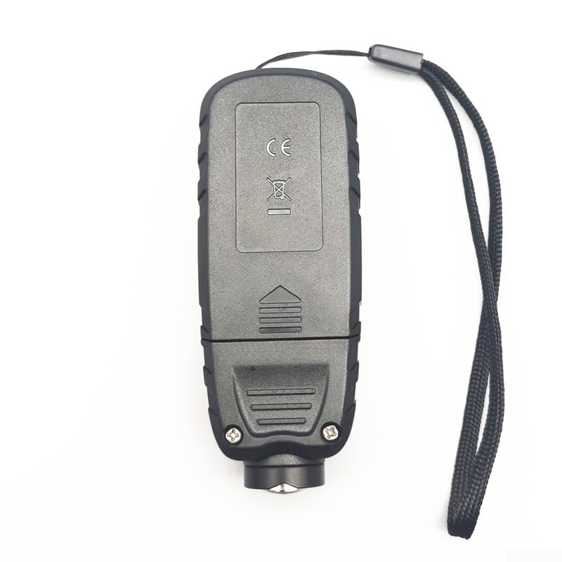 Medidor de espesor de revestimiento 0-2000µm para coche, prueba precisa de pintura | Medidor De Espesor De Pintura Auto,Medidor De Espesor Portátil Con Calibración Para Industria Y Carrocería, Negro