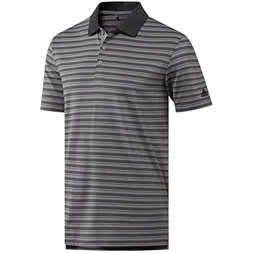 Polo de golf adidas maille extensible stretch rayures homme