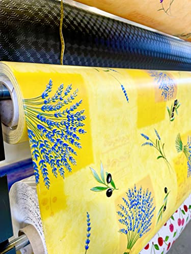 Toile cirée Provençale Jaune - Au mètre - 140x100 cm