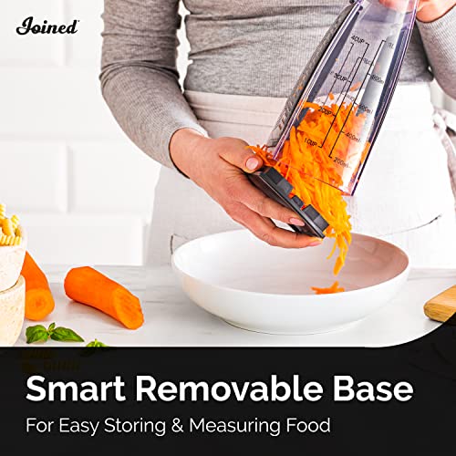 Joined Cheese Grater With Container - Box Grater Shredder Lemon Zester With Handle - Stainless Steel Kitchen Food Grater and Vegetable Peeler - Image 6