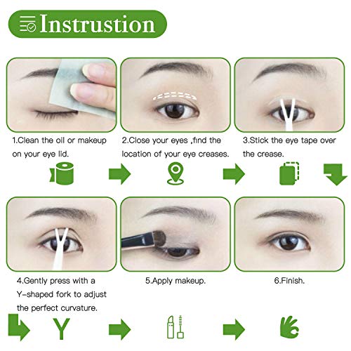 image for ZMBeautk 200Pcs Double Eyelid Tapes Stickers - Both Side Sticky Instan