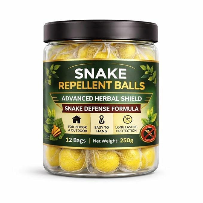 Herbal Snake Repellent Balls for Indoor & Outdoor Use | Natural Long Lasting Snake Deterrent Sachets for Home, Garden, Farm & Warehouse | Easy-to-Use Pest Control Formula | 12 Bags Pack (1)-image-46