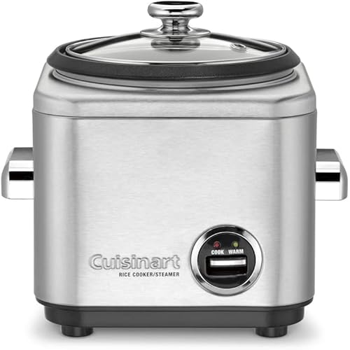 Cuisinart CRC-400P1 4 Cup Rice Cooker, Stainless Steel Exterior
