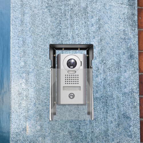 Cubierta de timbre negro impermeable para sistemas de control de acceso 7