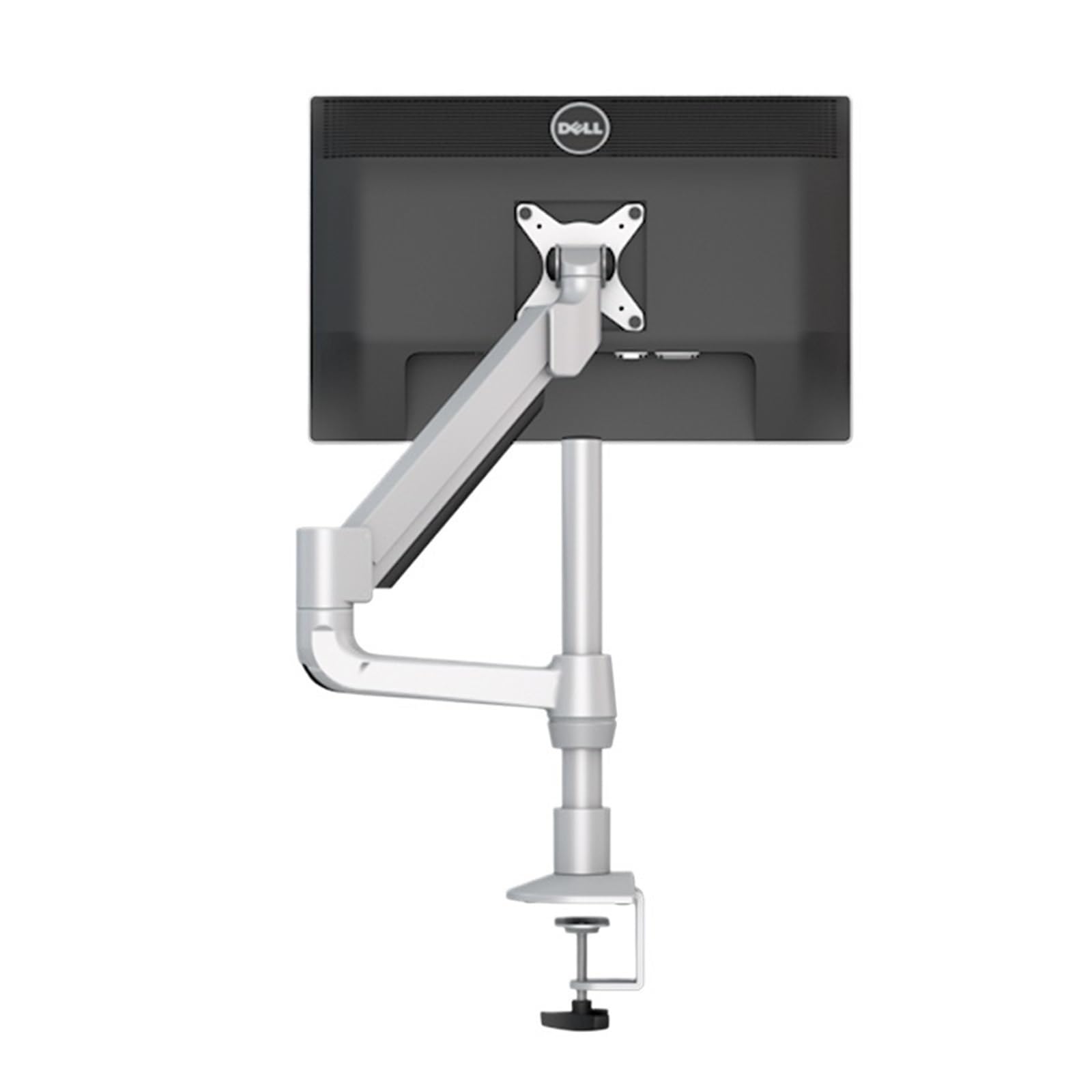 Base à double écran D4D Silver, support moniteur haut de 40cm avec bras mécanique articulé
