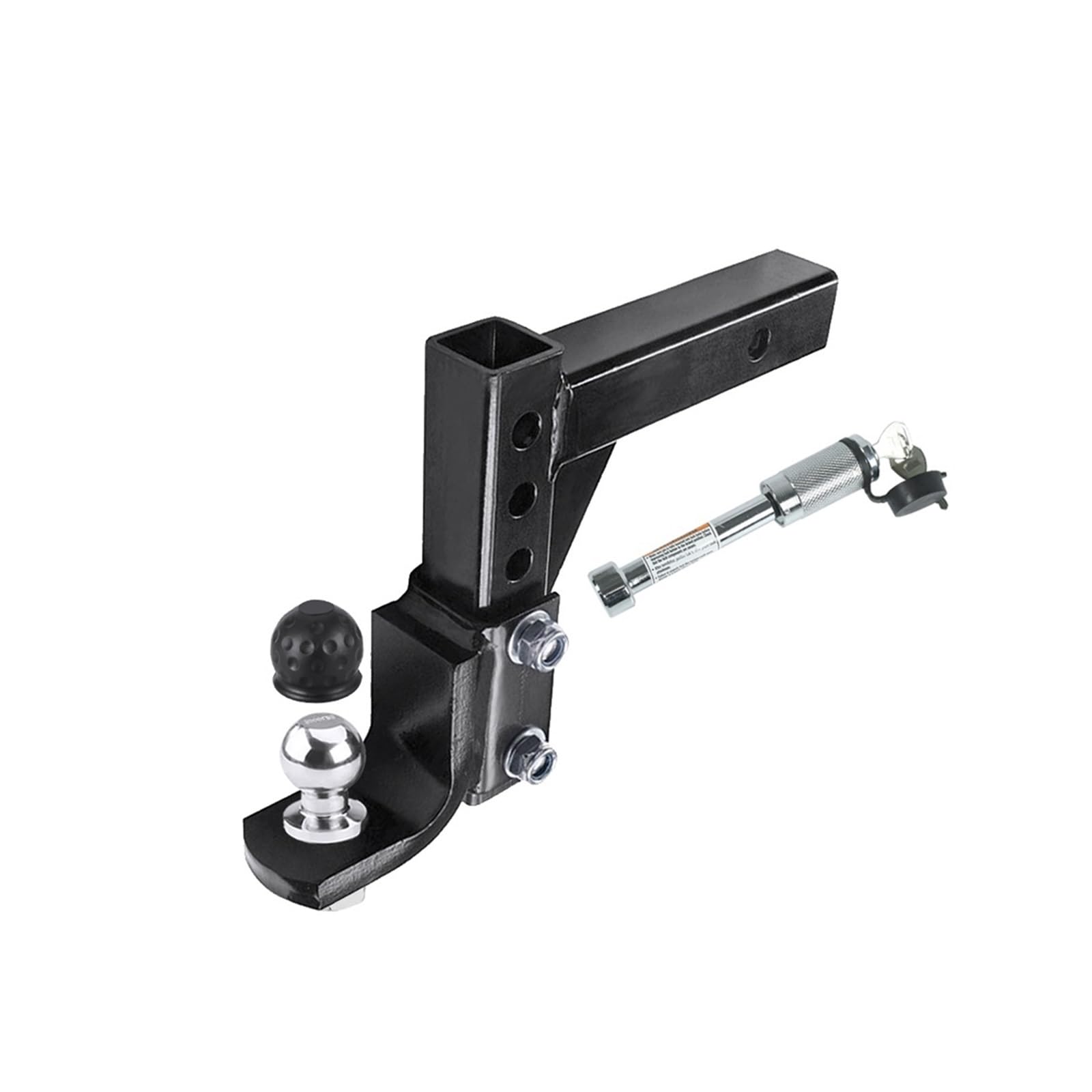 Trailer Hitch, 10 Inch Trailer Hitches Tow & Stow Adjustable Hitch Ball Mount for 2 Receiver with 50mm RV Parts Camper Caravan Access