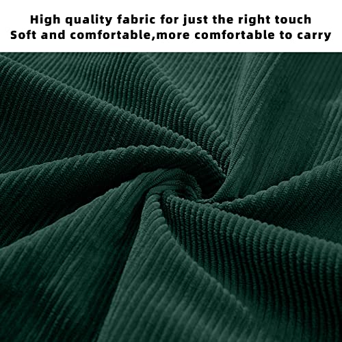 Image of KALIDI Women Corduroy Tote Bag Zipper Casual Tote's Handbag Big Capacity Shoulder Bag with Pockets