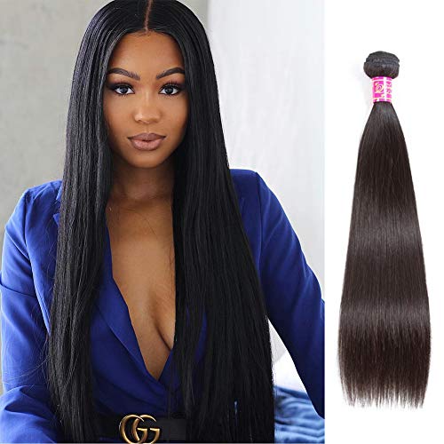 Queen Love Straight Bundles Human Hair 8A Brazilian Straight 1 Bundle 100% Human Hair Straight Bundle Natural Color 100g (20inch)