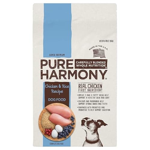 Pure Harmony Pet, Dog Food Chicken & Rice Recipe Super Premium, 14 Ounce