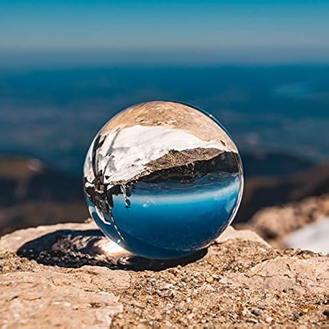 Siumir Kristallkugel mit Ständer K9 Klare Glaskugel Lensball 60 mm Fotografie Kugel für Meditation, Dekoration, Fotografie Cover