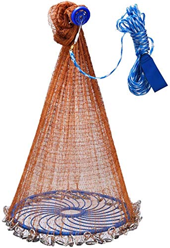 Grljd Fishing Equipment/Fishing Net for Bait Trap Fish, A Variety of Materials, A Variety (Edition : Height 2.1m plumb bob) (Size : Height 1.5m steel sink)