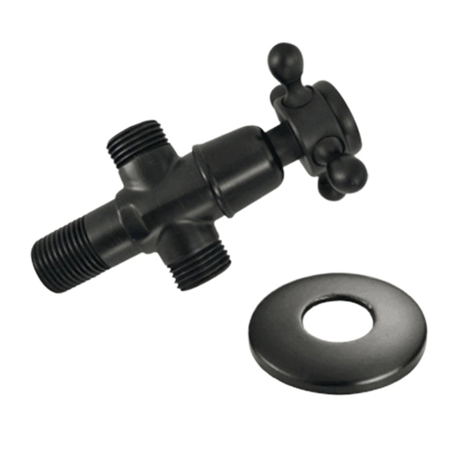 European Antique Black Brass Angle Valve Toilet Water Filling Control Valve(Black B)