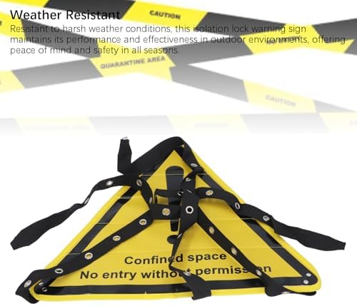 Ağır Hizmet Tipi Polyester Üçgen Kilitleme İşareti / İşaretleme, Kapalı Alan ve Tehlikeli Bölgeler için Yalıtım Asma Kilit Uyarı İşareti, - Görsel 6