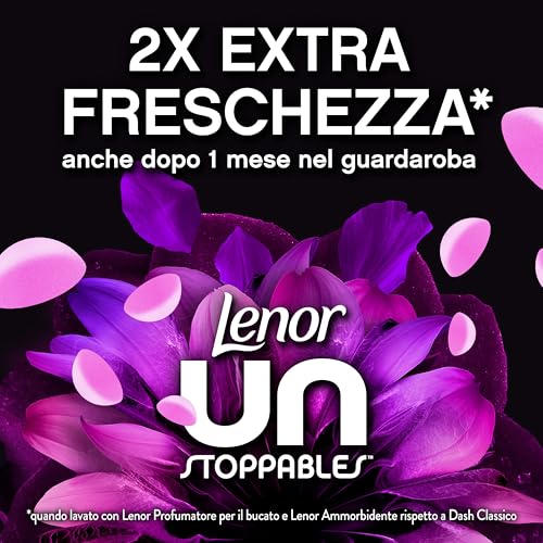 Lenor Profumatore Bucato Perle Profumate Lavatrice, Unstoppables Freschezza Floreale, Maxi Formato 6 x 195g, Intensificatore Di Profumo - Immagine 1