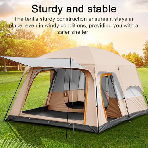 Carpa de Camping Domo Multiroom 8-12 Personas Caqui miniatura 2