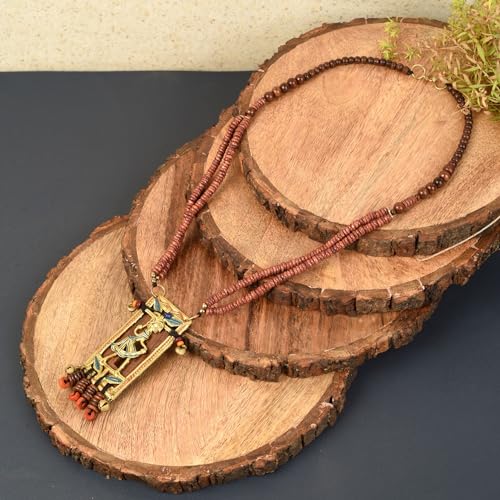 Image of AAKRITI ART CREATIONS Handcrafted Tribal Dhokra & Royal Brass Necklace Collection | Queen, Cleopatra & Heritage-Inspired Statement Jewelry | Artisan Ethnic Necklaces for Women