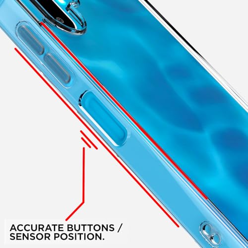 Image of Amazon Basics Back Cover for Samsung Galaxy F06 5G / M06 5G PC + TPU Clear Transparent Raised Edges Shockproof Protective Phone Bumper Case(Transparent)