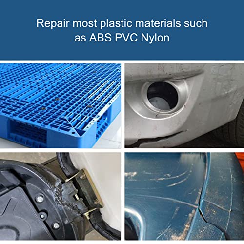 Kingsea Kit de reparo de plástico com 800 peças de grampos quentes, soldagem de plástico, 8 tipos de