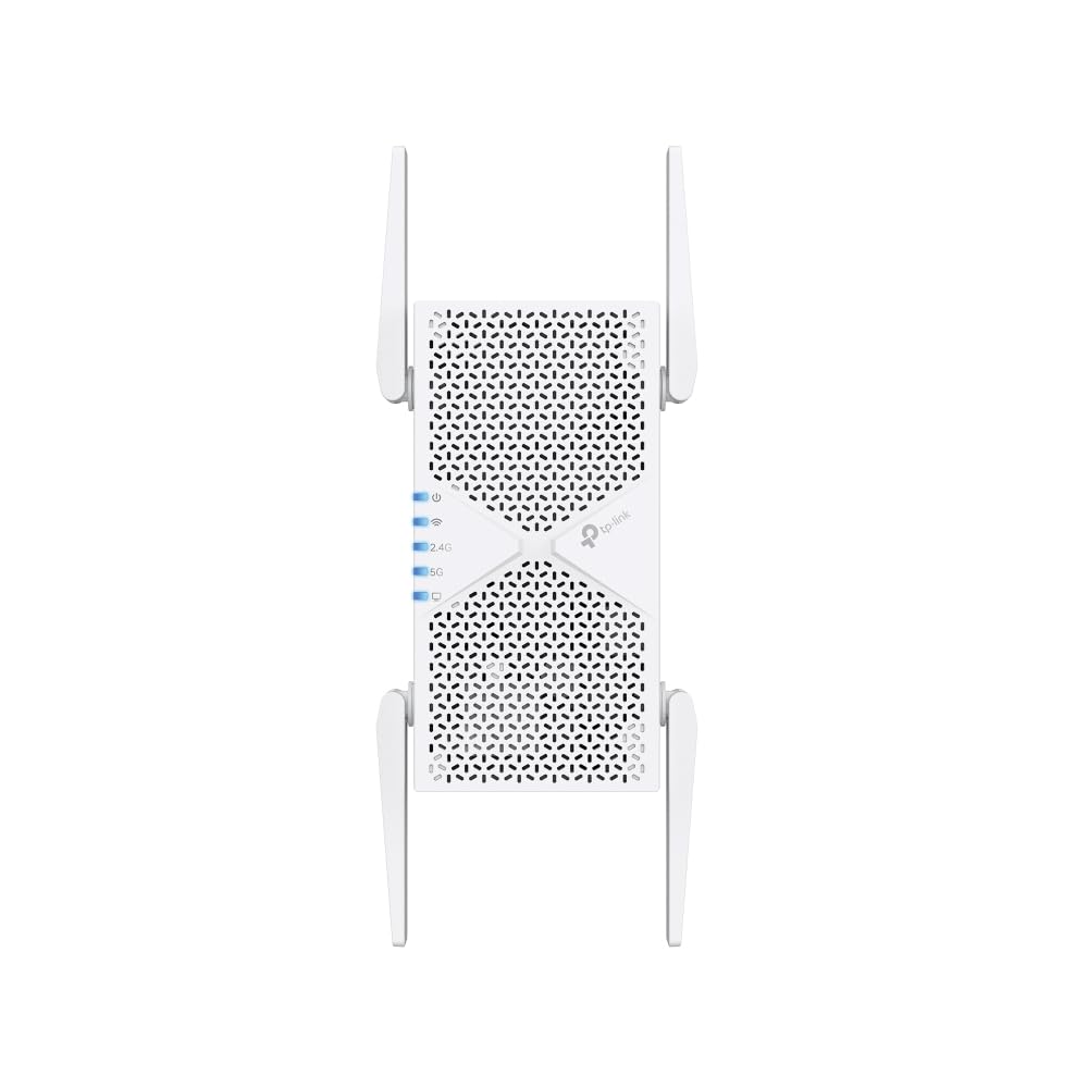 TP-Link RE405BE Wi-Fi 7 WLAN Verstärker Repeater(5764 Mbit/s 5GHz, 688 Mbit/s 2,4GHz, MLO, 2,5G-Port, EasyMesh, kompatibel mit Allen WLAN-Routern inkl. Fritzbox) | WLAN-Signalverstärker. Ethernet-Anschluss. EasyMesh kompatibel WPS-Taste für einfache Einri