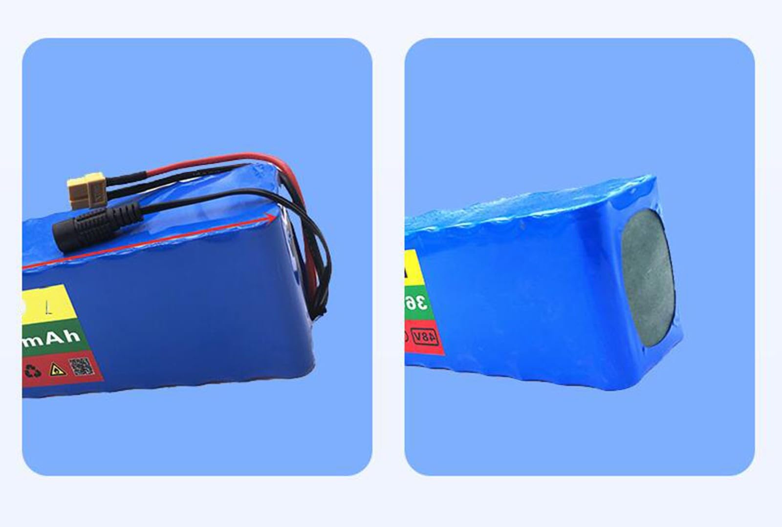 Batterie lithium-ion rechargeable 48 V 60 Ah 13S3P pour vélo électrique