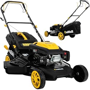 Craftfull Rasenmäher CR-224-30 | 5, 1 KW 7 PS | 223 cm³ OHV Motor | Benzinrasenmäher - Mäher Benzin - Selbstfahrantrieb - 53 cm Schnittbreite in 7 Höhenstufen (CR-224-30 5, 1 KW 7 PS 223 cm³ Motor)
