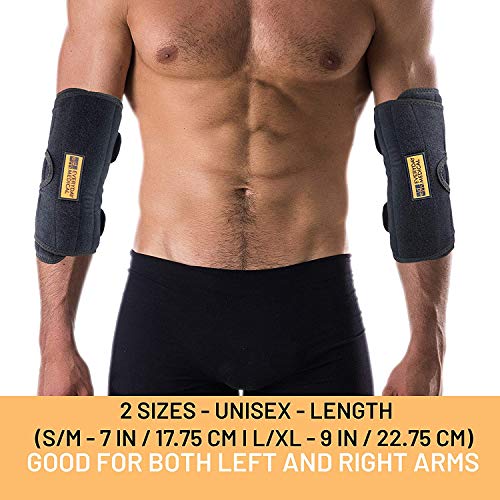 Everyday Medical Elbow Brace for Arthritis and Cubital Tunnel Syndrome I Elbow Immobilizer Splint for Tennis Elbow I Stabilizer Support Splint with Removable Splint I Fits Both Arms I Unisex | L/XL