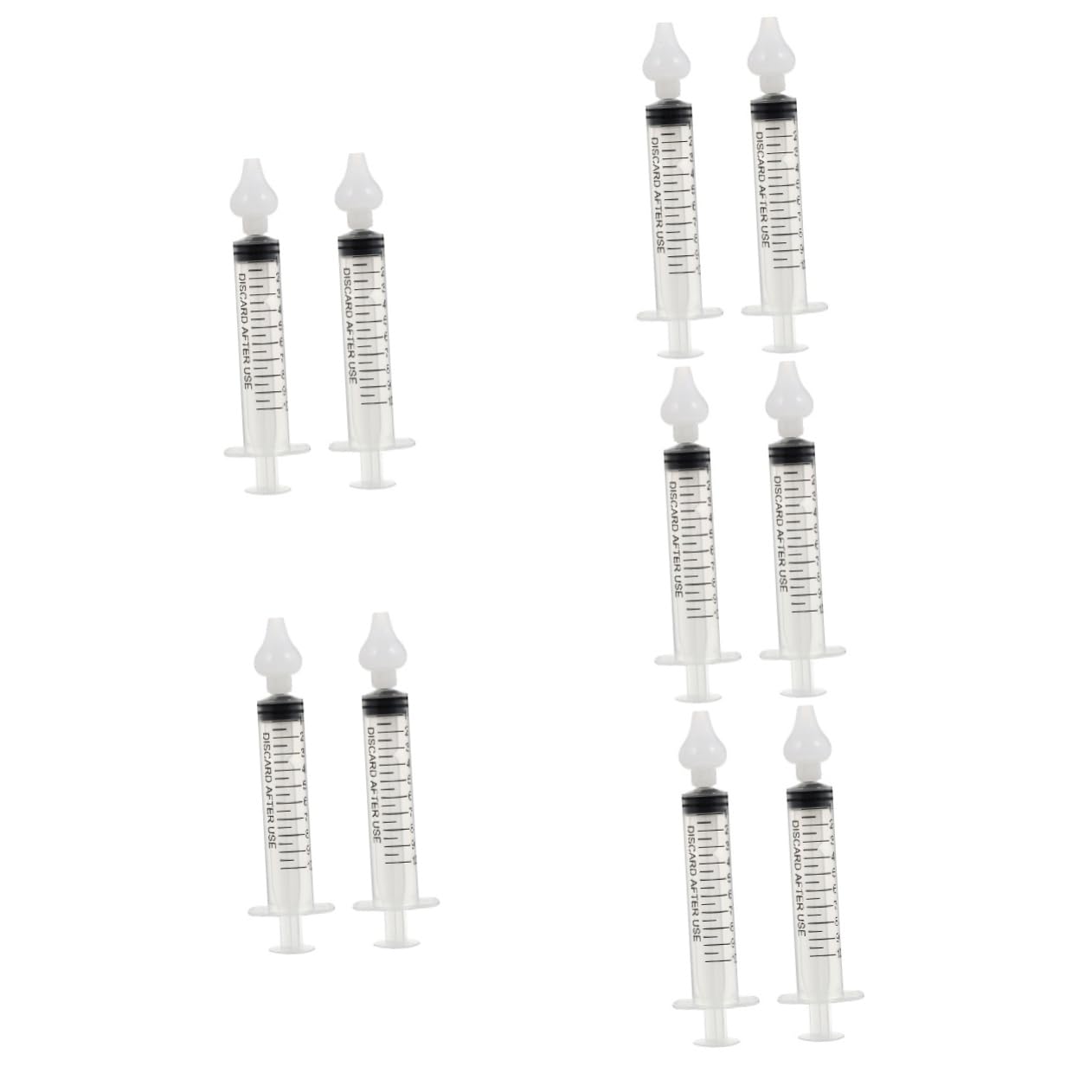 Healeved 10 Set Dispositivo di irrigazione nasale bottiglia per il lavaggio del naso detergente nasale pulisci naso irrigatore nasale irrigatori nasali durevoli irrigatori nasali manuali