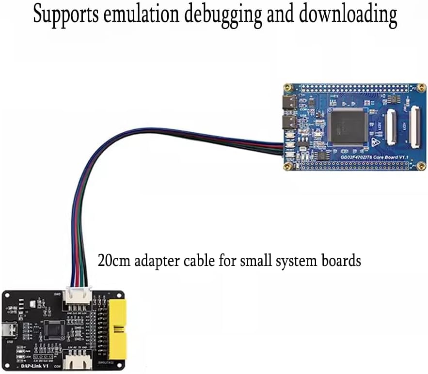 Treedix DAP-Link V1 connected to a target system board