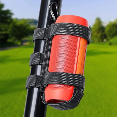 Yxflz Portable Speaker Mount - Adjustable Speaker Strap Compatible with Flip Charge Series, Waterproof Bluetooth Wireless Speakers Holder Fits Golf Cart Railing, Bike, Moto, Boat, UTV