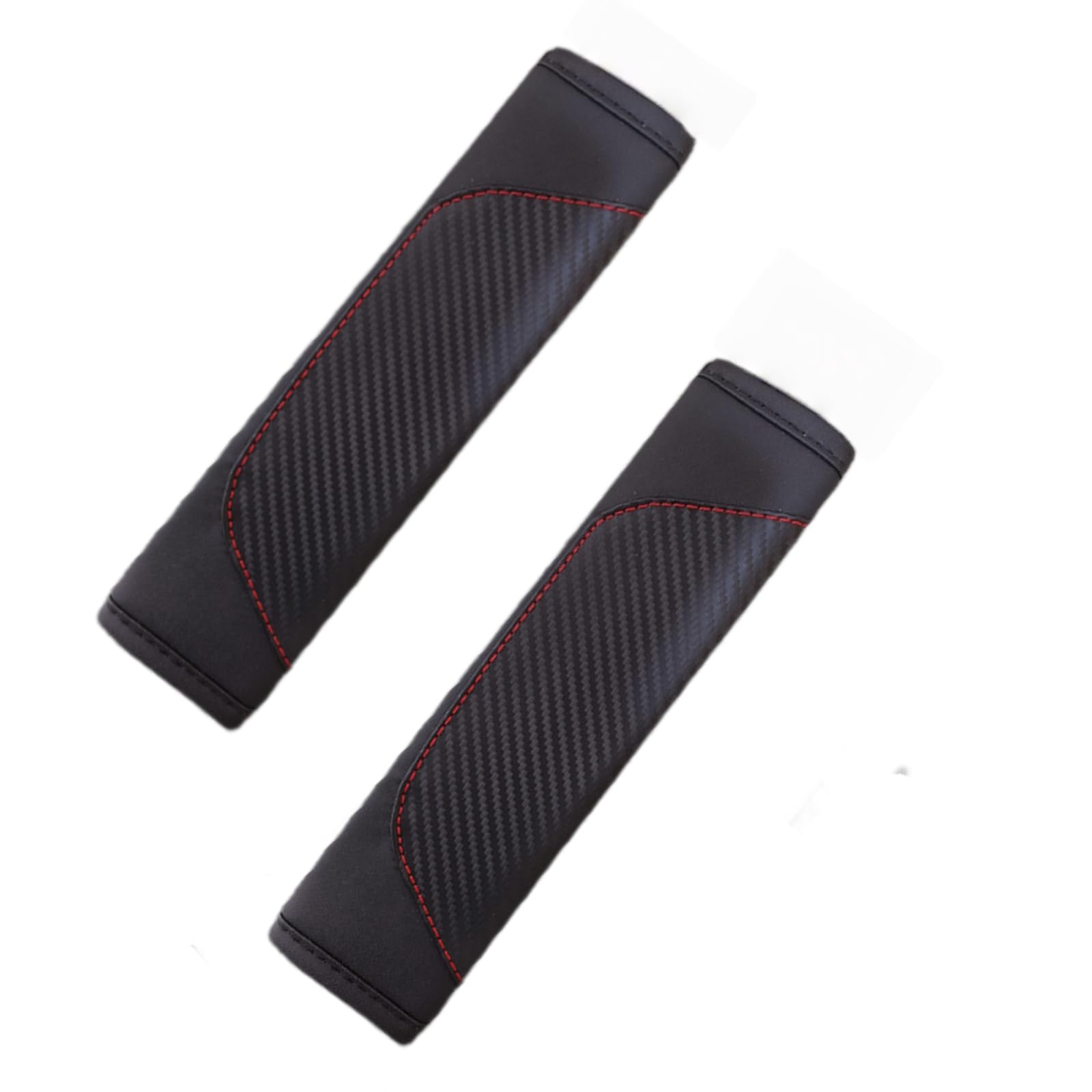 2PCS Car Seat Belt Cover,Carbon Fiber Seatbelt Shoulder Protection,Universal Safety Belt Strap Cover to Protect Your Neck,Suitable for Car Seat Belt,Backpack,Shoulder Bag,Laptop Computer Bag (black)