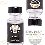 Sunshine Bond Thin Silicone Hair Replacement Adhesive - Extended Hold for Poly and Lace Hairpiece - 3-4 Weeks, Wig, Toupee Systems - Invisible, Waterproof Bonding Glue (.5oz) | Made in USA - Image 2