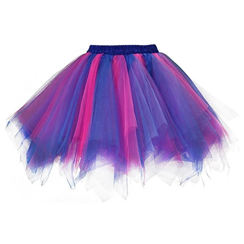 Robe en tulle rose et bleu pour spectacle et déguisement de Noël tutu