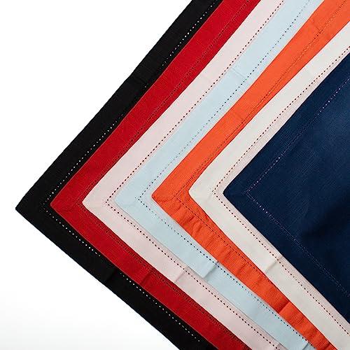 Servilletas de Tela 100% Algodón 20x20 Set 4 Azul miniatura 5