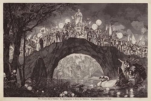 Affiches d'Art Wilhelm Gause Toile Premium Malkastenpark 60x90