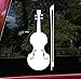 Fiddle Vinyl Decal - Violin Bow Bluegrass Country Music - Die Cut Sticker