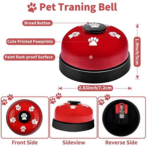image for JIMEJV 2 Pack Dog Doorbells, Pet Training Bells for Go Outside Potty T