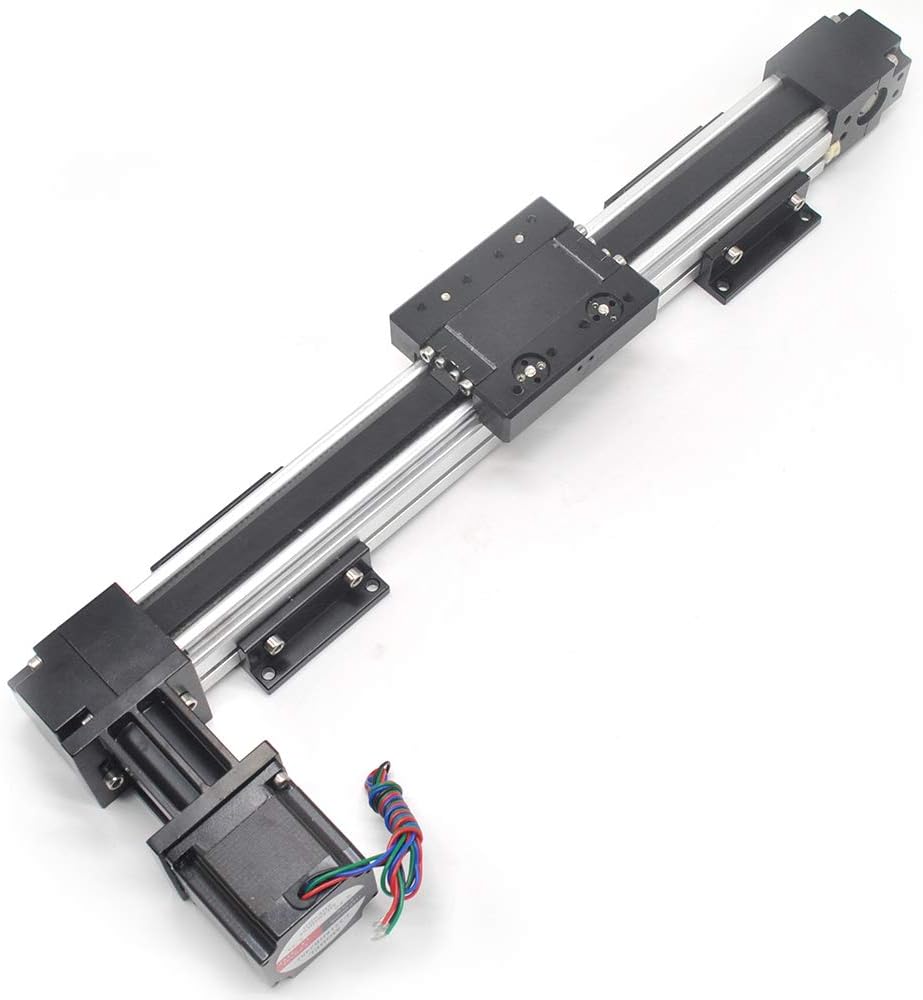 High Speed 400 MM 16 INCH Stroke Belt Drive Linear Guide Rail Motion Slide Actuator Module +Nema23for CNC Linear Position Kit