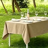 🧁【Facile à Entretenir】La nappe sera pliée pendant le transport et sera froissée à la réception. Il est recommandé de la laver à l'eau froide et de la repasser à basse température lors de la première utilisation. Veuillez mesurer votre table avant d'acheter, la taille de la nappe est généralement plus grande que la taille de la table.