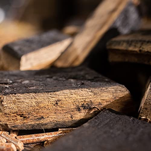 Midwest Barrel Company Authentic Barrel BBQ Smoking Wood (Bourbon Barrel Smoking Wood Chunks) – Slow Burning Wood Chunks for BBQ, Grilling, and Smoking – Premium Oak Wood for Smoky Flavor in Meats