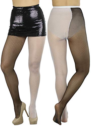 Image of ToBeInStyle Women's Two Toned Vibrant Jester Contrast Opaque Multicolored Tights