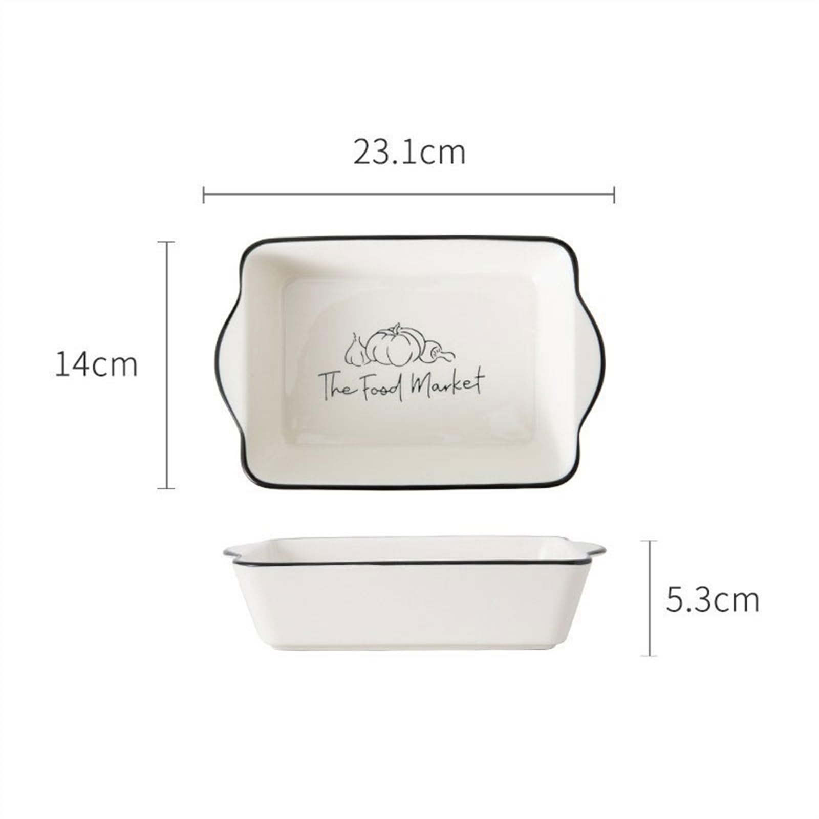 Poêle à pâtisserie rectangulaire en céramique, poêle riz au fromage Pain