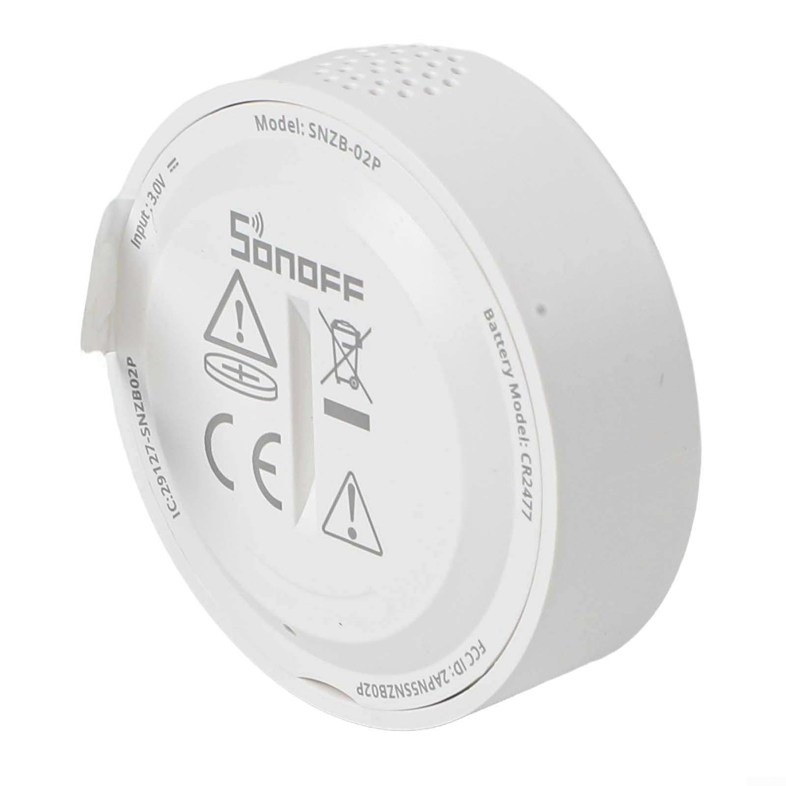 Zigbee 3.0 - Termómetro inteligente con sensor de temperatura y humedad para interior (2 unidades), color blanco